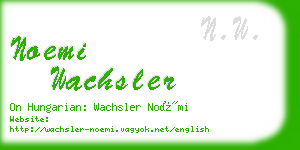 noemi wachsler business card